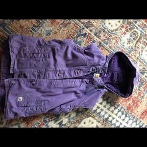Women’s Purple Hooded Carhartt Vest